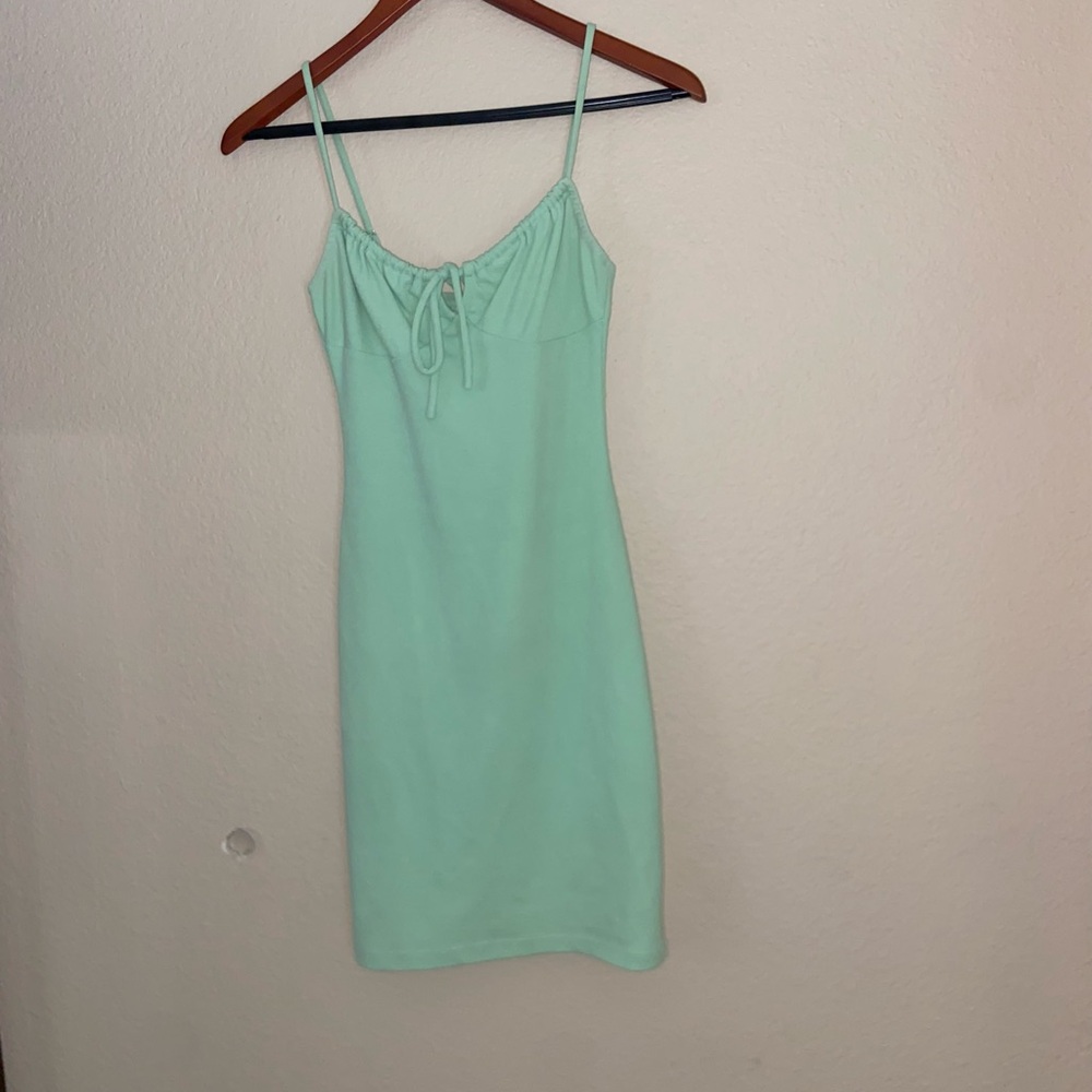 Green Princess Polly mini dress y2k bodycon street wear formal going out vibes - Picture 5 of 16